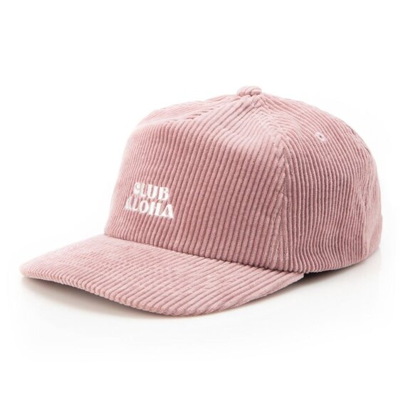ALOHA Collection Club Aloha Cord Trucker Hat - Rose Pink - One Size - Picture 1 of 7